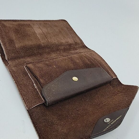 Eberle Genuine Cowhide Leather Women’s Brown Wallet Coin Purse Sandalwood - Picture 2 of 13